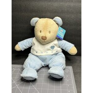 Baby Connection Plush Blue Teddy Bear Replacement NO Red Plastic Heart